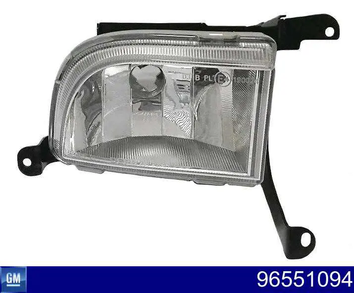 96551094 General Motors Lampa przeciwmgielna prawa