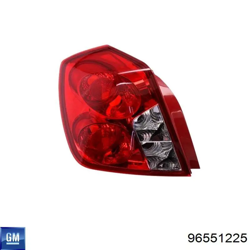 96551225 General Motors lampa zespolona tylna lewa