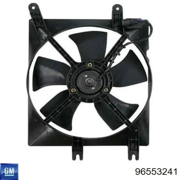 96553241 General Motors Dyfuzor chłodnicy klimatyzacji, w komplecie z wirnikiem i silnikiem