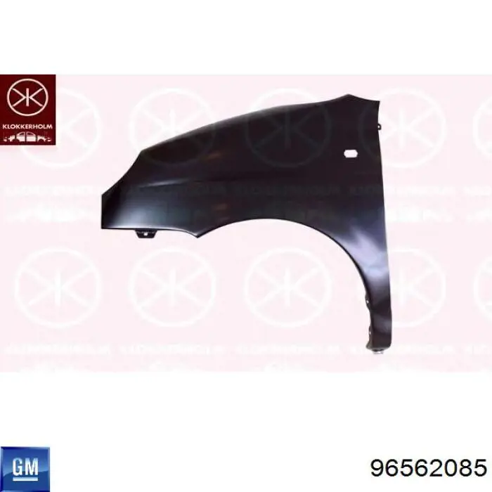 Błotnik przedni lewy General Motors 96562085 cena, od 53,17 USD