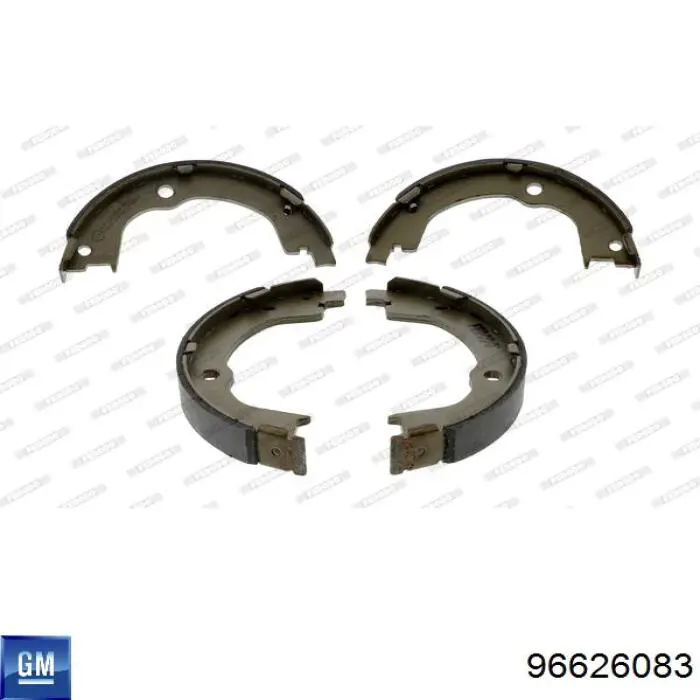 Klocki hamulca ręcznego General Motors 96626083 cena, od 34,82 USD