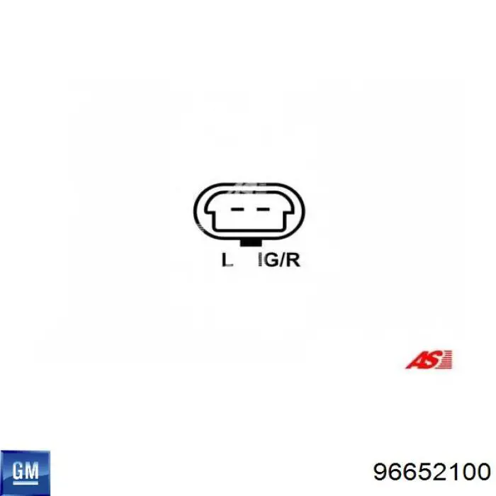 Alternator 96652100 General Motors