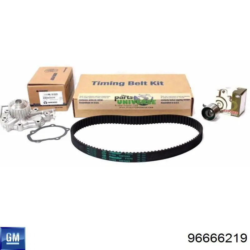 Do koszyka 96666219 General Motors Pompa chłodząca wodna