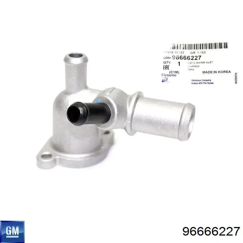96666227 General Motors Kołnierz układu chłodzenia (trójnik)
