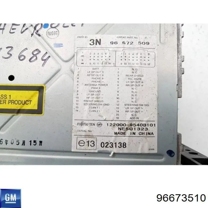 Radioodtwarzacz (radio AM/FM) do Chevrolet Captiva I C100
