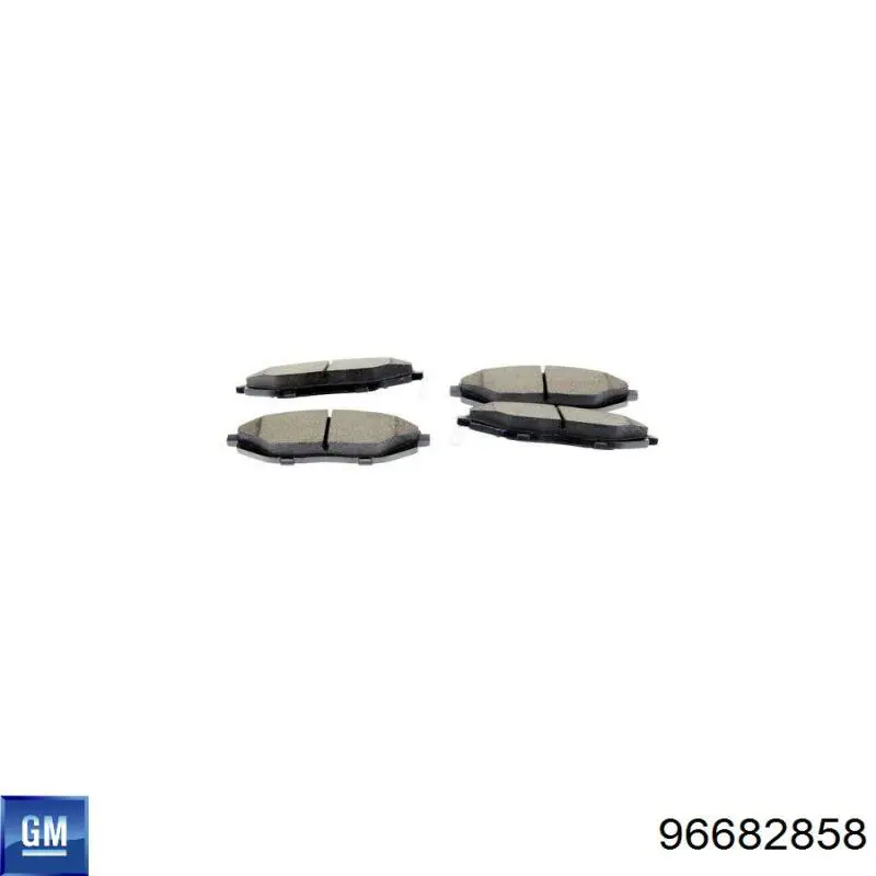 96682858 General Motors Klocki hamulcowe przednie tarczowe