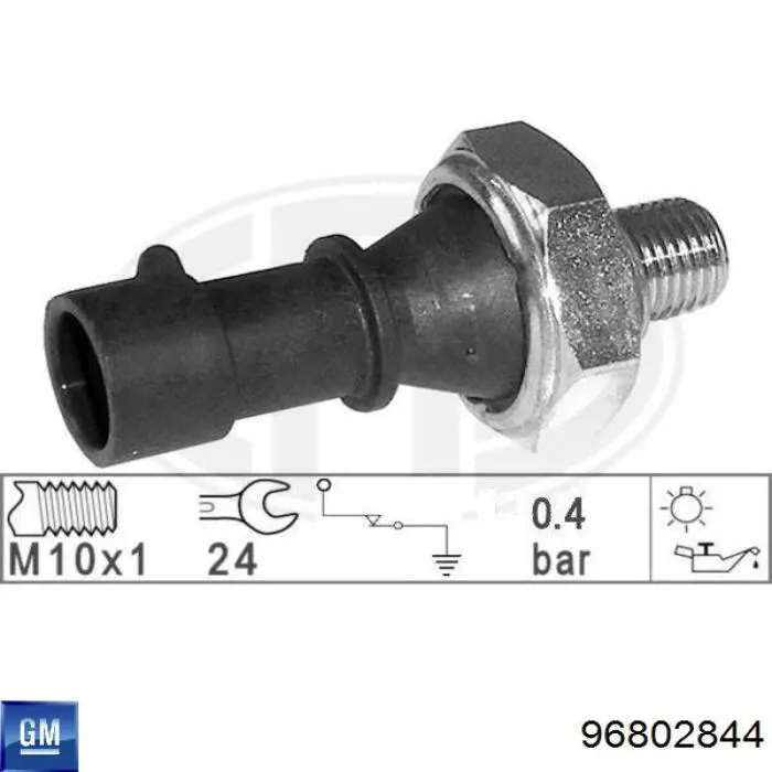 Czujnik ciśnienia oleju General Motors 96802844 cena, od 7,31 USD