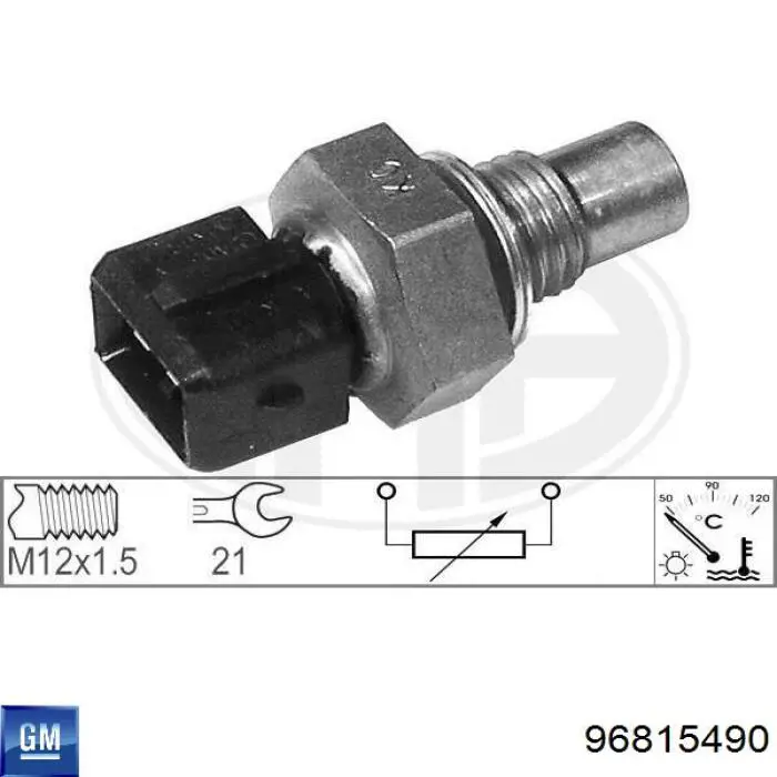 Czujnik temperatury płynu chłodzącego General Motors 96815490 cena, od 7,99 USD