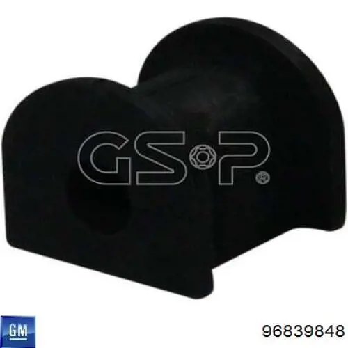 Do koszyka 96839848 General Motors Tuleja stabilizatora przedniego