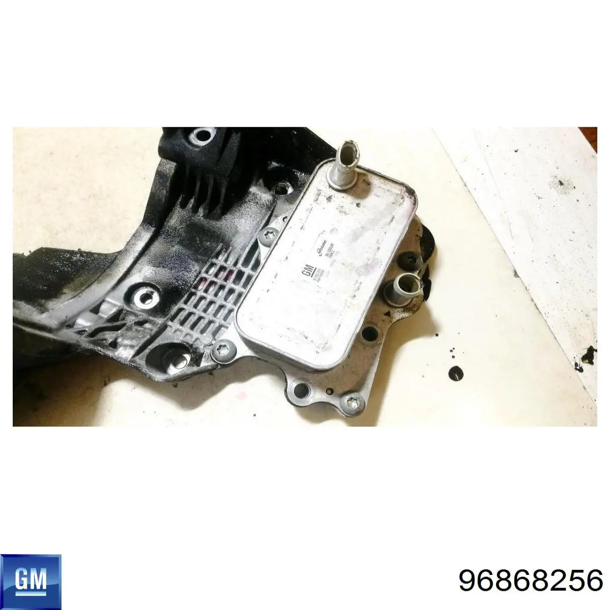 Do koszyka 96868256 General Motors Chłodnica oleju, pod filtrem