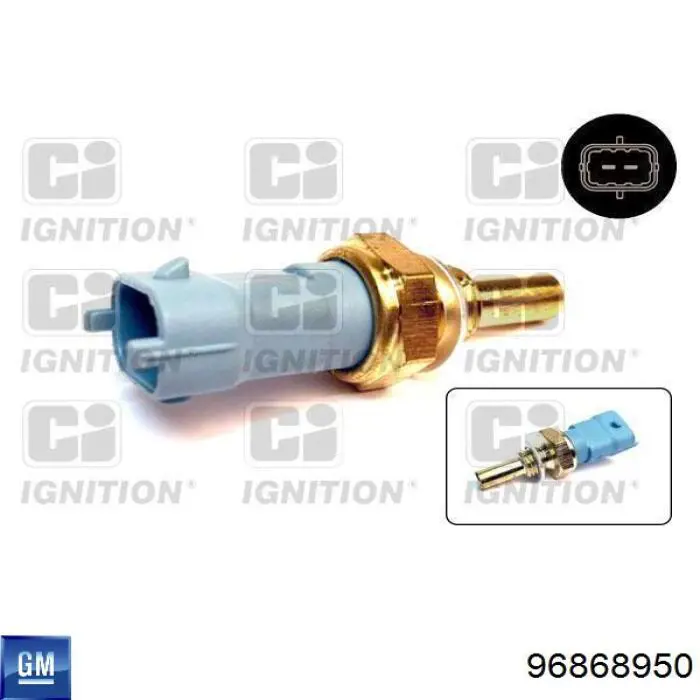 96868950 General Motors Czujnik temperatury płynu chłodzącego