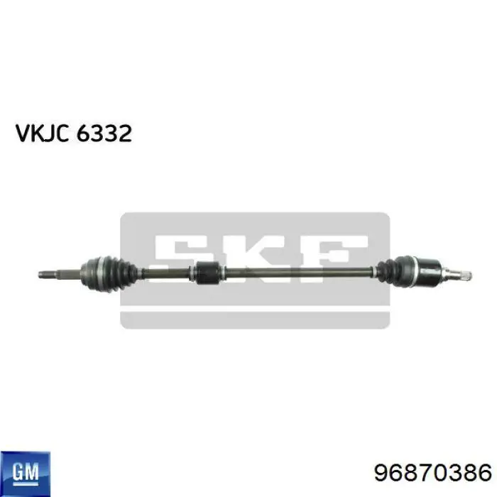 96870386 General Motors Półoś napędowa przednia prawa