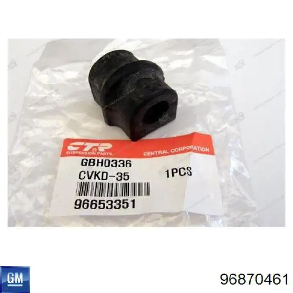 Tuleja stabilizatora przedniego 96870461 General Motors