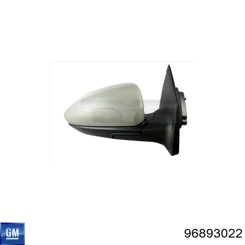 Do koszyka 96893022 General Motors Wkład lusterka wstecznego lewego