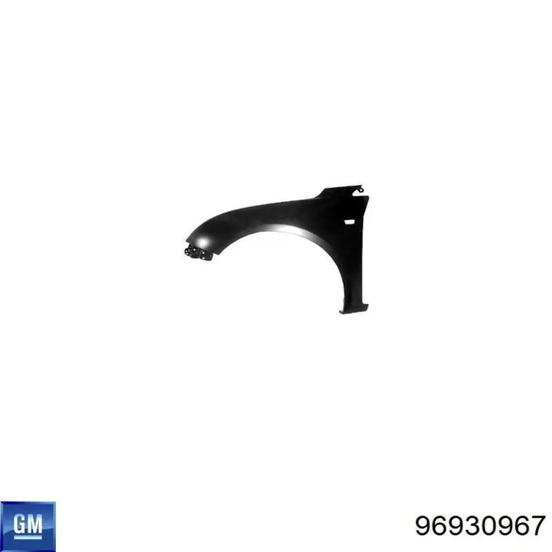 Błotnik przedni lewy General Motors 96930967 cena, od 60,03 USD