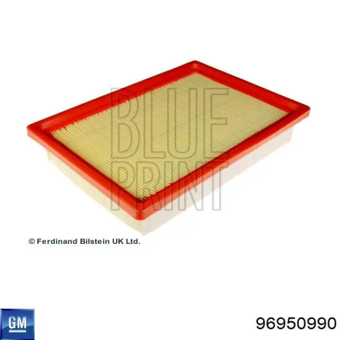 Do koszyka 96950990 General Motors Filtr powietrza