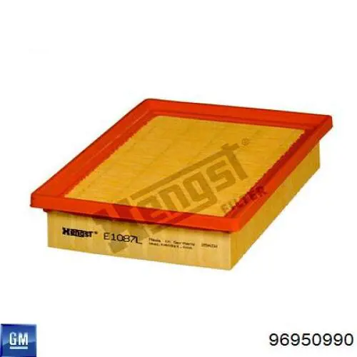 Filtr powietrza 96950990 General Motors