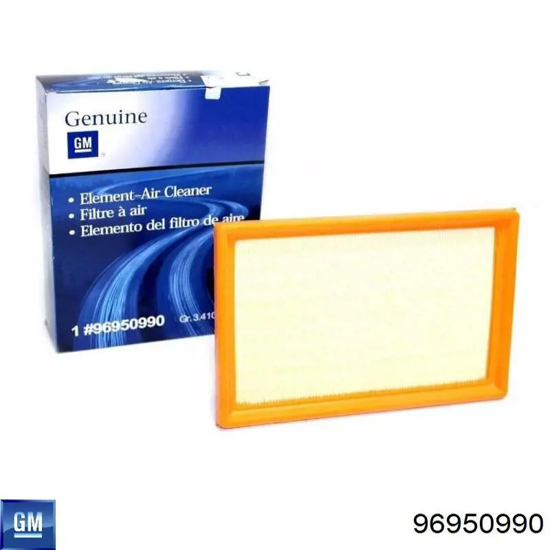 96950990 General Motors Filtr powietrza