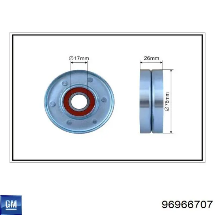 96966707 General Motors Napinacz paska napędowego