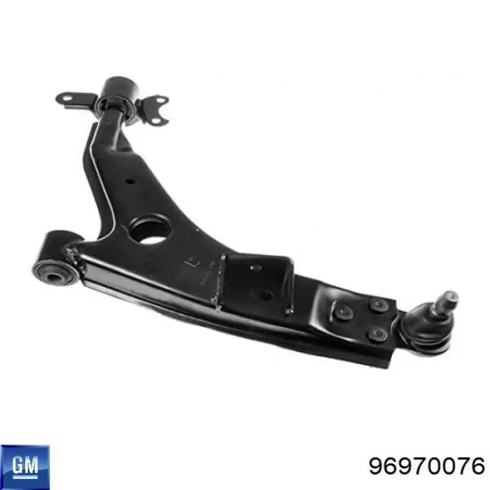 Do koszyka 96970076 General Motors Wahacz zawieszenia przedniego dolny lewy