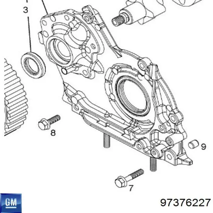 Do koszyka 646253 Opel Pompa oleju