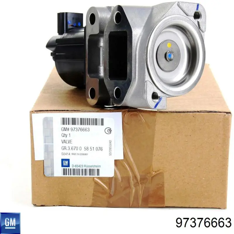 Do koszyka 95523829 General Motors Zawór recyrkulacji spalin EGR