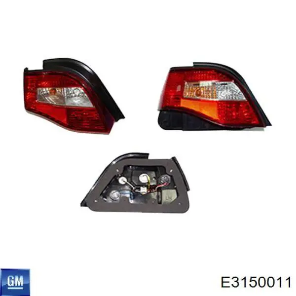 Lampa zespolona tylna lewa General Motors E3150011 cena, od 40,34 USD