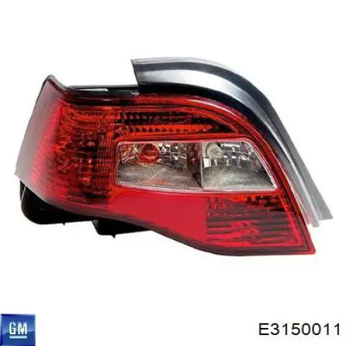 Lampa zespolona tylna lewa E3150011 General Motors