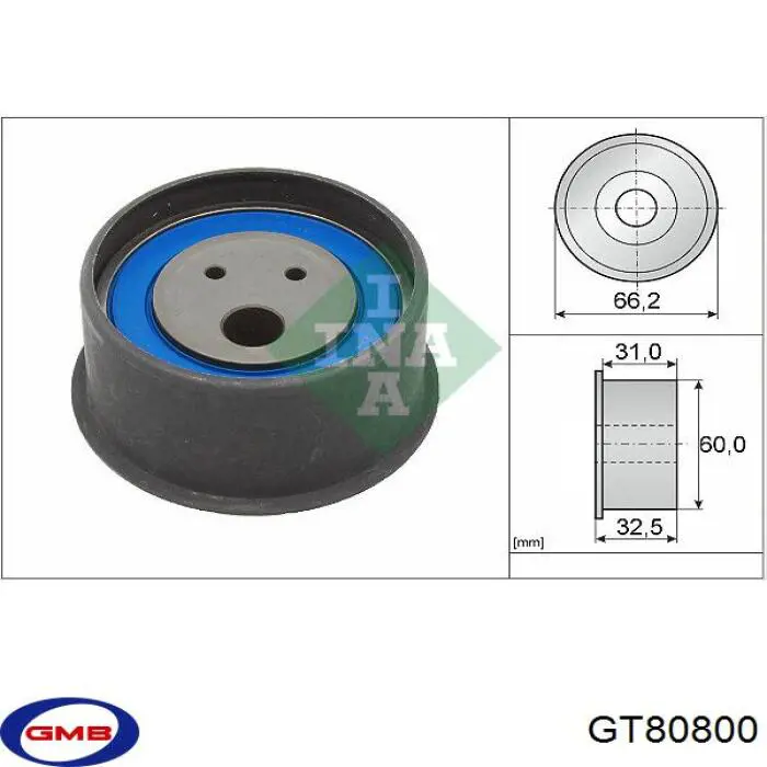 GT80800 GMB rolka napinacza paska rozrządu