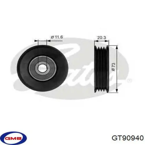 GT90940 GMB rolka napinacza paska napędowego