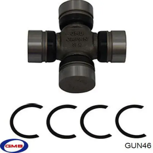 Krzyżak wału Carnada przedniego GMB GUN46 cena, od 17,67 USD