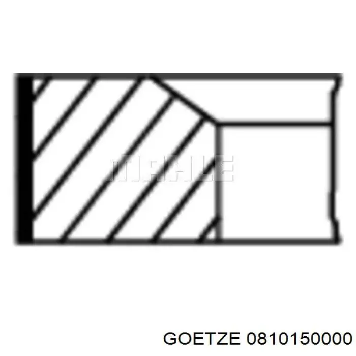 0810150000 Goetze Pierścienie tłokowe na 1 cylinder, STD.