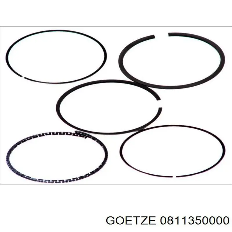 0811350000 Goetze Pierścienie tłokowe na 1 cylinder, STD.