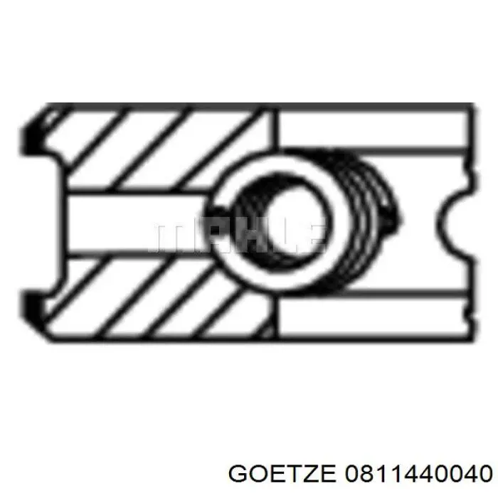 Pierścienie tłokowe na 1 cylinder, STD. Goetze 0811440040 cena, od 44,27 USD