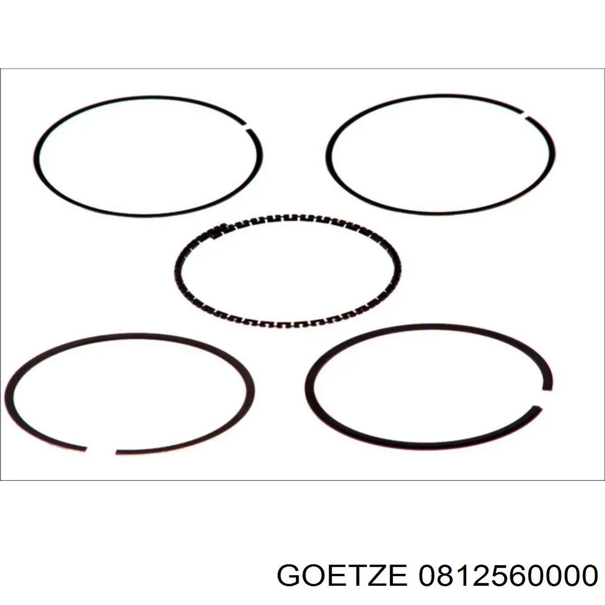 0812560000 Goetze Pierścienie tłokowe na 1 cylinder, STD.