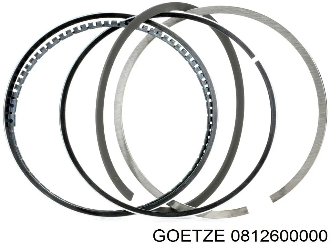 Pierścienie tłokowe na 1 cylinder, STD. Goetze 0812600000