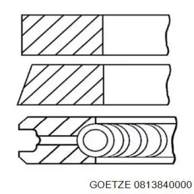 08-138400-00 Goetze pierścienie tłokowe na 1 cylinder, std.