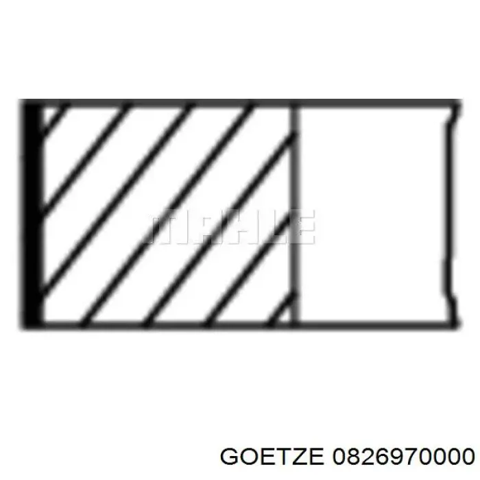 08-269700-00 Goetze pierścienie tłokowe na 1 cylinder, std.