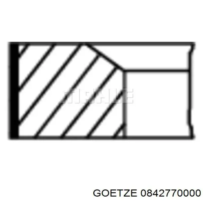 0842770000 Goetze Pierścienie tłokowe na 1 cylinder, STD.