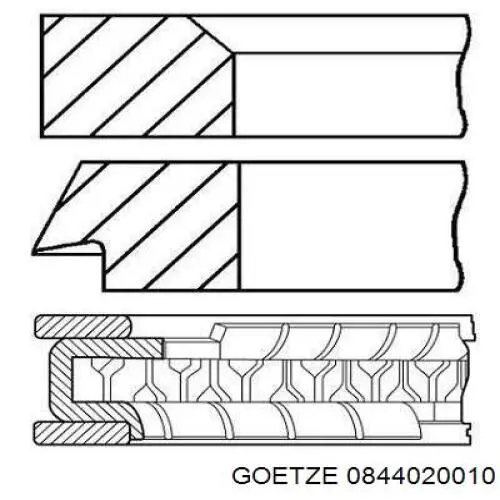 Pierścienie tłokowe na 1 cylinder, STD. Suzuki 1214054GA0 cena, od 19,37 USD