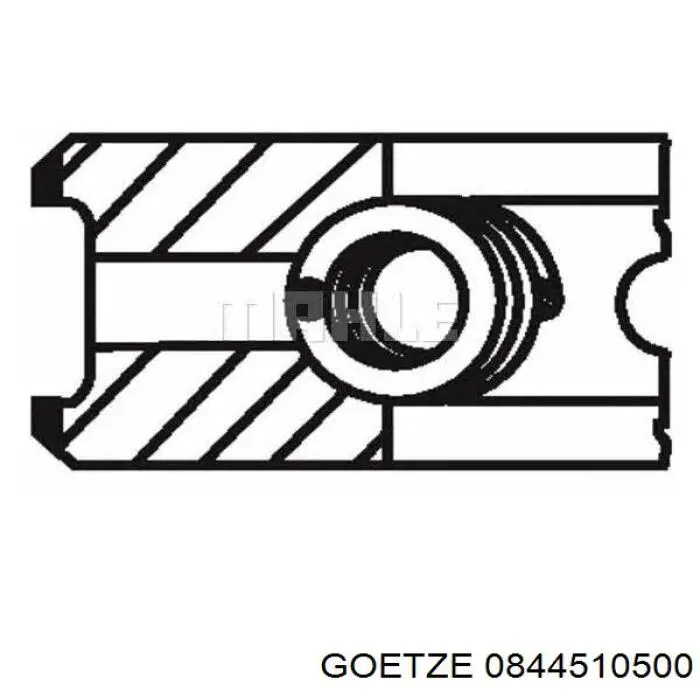 Do koszyka 0844510500 Goetze Zestaw pierścieni tłokowych do silnika, 1. naprawa (+0,25)