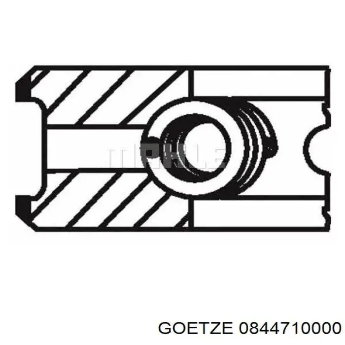 Pierścienie tłokowe na 1 cylinder, STD. Goetze 0844710000 cena, od 16,77 USD