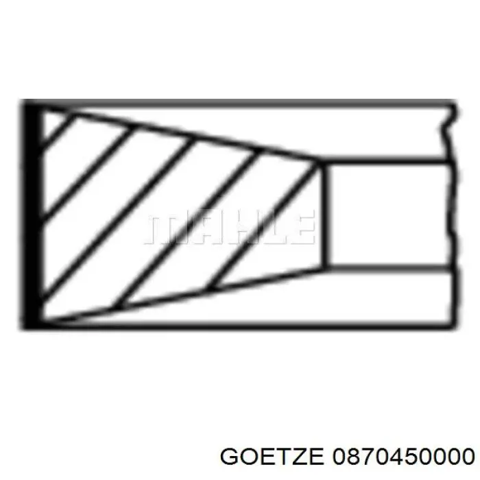 Pierścienie tłokowe na 1 cylinder, STD. Goetze 0870450000 cena, od 21,53 USD