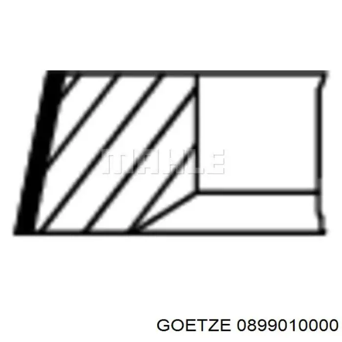 Pierścienie tłokowe na 1 cylinder, STD. Goetze 0899010000 cena, od 15,62 USD
