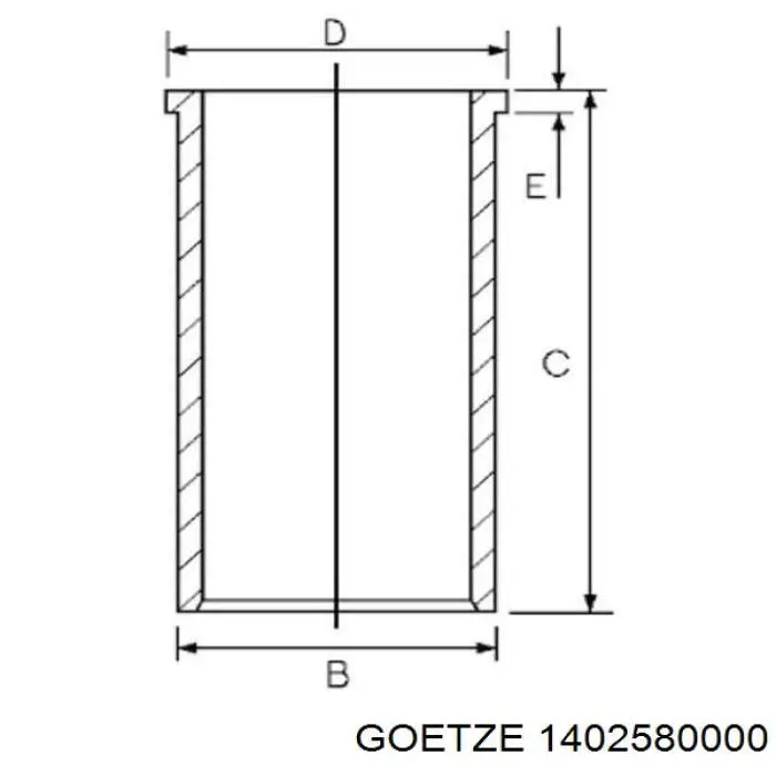 Tuleja tłoka Goetze 1402580000 cena, od 35,25 USD