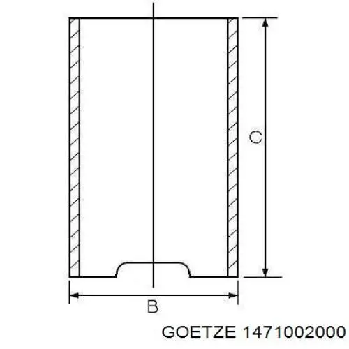 Do koszyka 1471002000 Goetze Tuleja tłoka