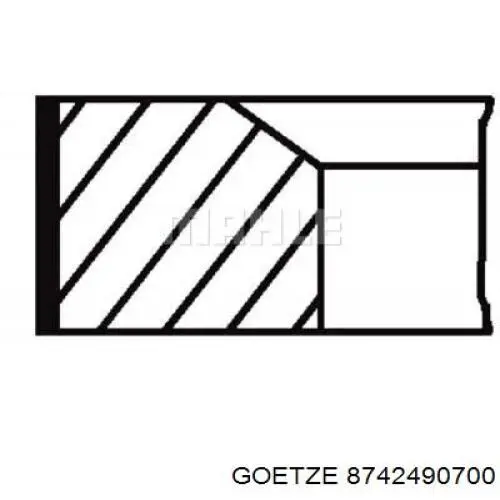 Tłok, komplet na 1 cylinder, 2. naprawa (+0,50) Renault Scenic III minivan (JZ0, JZ1) (2009 - 2016) cena, od 122,66 USD