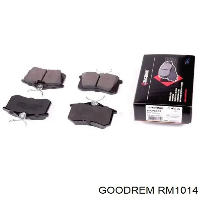 Okładziny (klocki) do hamulców tarczowych tylne Goodrem RM1014