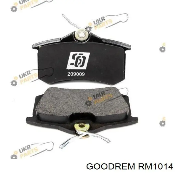 RM1014 Goodrem Okładziny (klocki) do hamulców tarczowych tylne
