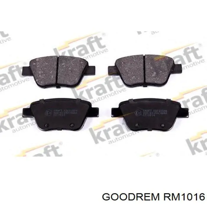 RM1016 Goodrem Okładziny (klocki) do hamulców tarczowych tylne